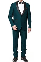Cheap And Fine Shawl Lapel Groomsmen One Button Groom Tuxedos Men Suits Wedding/Prom/Dinner Best Man Blazer(Jacket+Pants+Tie) O13