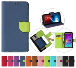 Universal Wallet Pu Flip Leather Case med kreditkort Flip Phone Case 3.5 tum till 6,9 tum för iPhone 14Pro Max Samsung Huawei