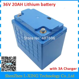 36Volt 1000W lithium ion battery 36v 20ah Electric Bicycle battery use 3.7V 5000mah 26650 cells with 3A Charger Free customs fee
