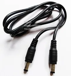 Cables, 20AWG Straight Dual DC 5.5*2.1mm Male to Male Power Supply Adapter Cable About 1M/Free DHL 200PCS