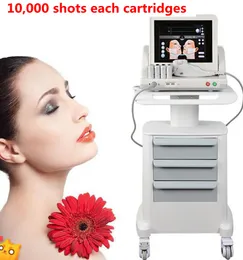 Portabel HIFU Machine High Intensity Focused Ultraljud Face Lift Wrinkle Removal Body Bantning Skönhet med 5 huvuden