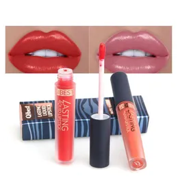 Qibest 15 Colors Waterproof Long-lasting Liquid Lipstick Moisturizing Matte Cream Lip Gloss Cosmetics Nude Chic Sexy Lips 72 pcs/lot DHL