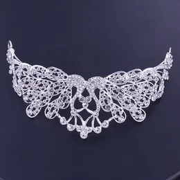 Luxuriöses Zirkonia-Tiara und Halskette-Ohrring für Frauen, Hochzeits-Schmuckset für die Braut, Zirkon-Kronen-Schmuck, Braut-Accessoires189x