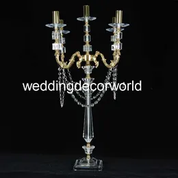 새로운 스타일 이벤트 파티 장식 웨딩 장식 테이블 센터 장식 candle holder crystal candelabra decor1086