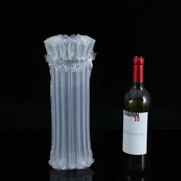 PE Bag 32*8cm Air Filled Protective Wine bottle Wrap Inflatable Air Cushion Column Wrap Bags with a Free Pump W8730