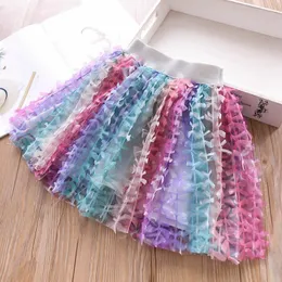 مصمم أطفال ملابس الفتيات تنانير 2019 صيف قوس قزح جديد توتو توتو تنورات Bowknot Kids Skirt Girls Dress Girls Clothing Clothing