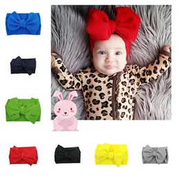 Ins Cute Baby Hairbands Elastyczne Baby Girls Opaski Hairbands Toddler Bow Pałąk Turban Baby Headwear Head Wrap T2C5144