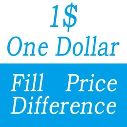 Um pagamento de preço de enchimento de um dólar para a caixa DHL EMS diferente Diferente custo extra de envio diferente FFee etc