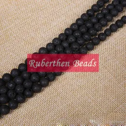 NB0042 High Quantity Natural Lava Stone Wholesale Bracelet or Necklace Loose Beads Stone 4/6/8/10 mm Round Beads for Making Jewelry