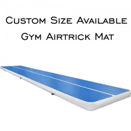 Gratis frakt 6m * 2 * 0,2m Gymnastik Uppblåsbara flygspår Tumbling Mat Gym AirTrack till salu med elektrisk pump