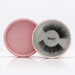 MA07 3D Faux Mink Eyelashes False Mink Eyelashes 3D Silk Protein wimpers 100% handgemaakte natuurlijke valse oog wimpers met roze geschenkdoos