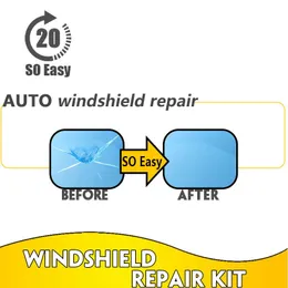 DIY bil vindrutan reparationssats auto knäckt vindruta glas set snabb fix vindskärm skrappoleringsverktyg232f