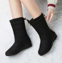 New winter ladies'tasseled snow boots with sloping heels and warm women's boots waterproof and skid-proof women's boots