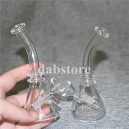 Стеклянные водопроводные трубы Dab Rig Hokah Mini Glass Bongs Rigs с 10 -миллиметровым соединением Glas тупые бонг