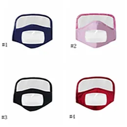 Gesichtsschutzmaske Neue reine Baumwolle Visuelle Maske Gesichtsmaske Erwachsene Transparente Schutzgesichtsmasken Baumwolle Reiten Atmungsaktive Masken EEA1789