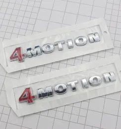 ABS MOTION 4motion Red Chrome Car Rear Emblem Decal