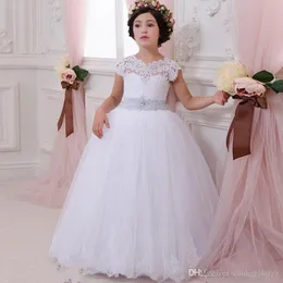 Bloemenmeisjes Jurk Flower Girl Dresses FlowerGirls na wesela Pierwsze sukienki komunijne dla dziewczyn tulle suknie kulkowe