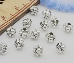 1000PCS/lot alloy Antique Silver alloy Spacer Beads charms For Jewelry Making 4x5mm