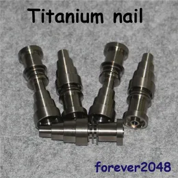 Evrensel El Aletleri Domeless Titanyum Tırnak GR2 Ti Çiviler 10mm 14mm 18mm Cam Bong Su Borusu 6-in-1 DAB Nails Oil Rig