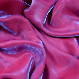 Larghezza 59" Tessuti di raso di seta mercerizzato colore sfumato colorato abito costume di scena moda camicia gonna materiale tagliato a misura