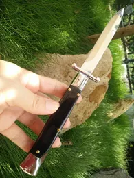 Хорошее качество lassical интересно Benchmade 440C стальной клинок с натуральным черным рогом ручкой нож EDC Pocket Tactical Survival нож для кемпинга