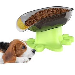 旅行のファンシーペット犬猫餌ボウル皿フィーダープラスチック盆地子犬テディフィーダー猫犬腸ペット用品ボウル