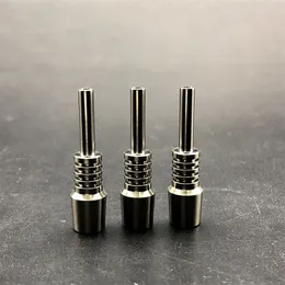 10mm Man Nectar Samla Titan Tips 40mm Längd Grade2 Titan Nails För NC Kits Glas Vatten Bongs Olja DAB Rigar Rör Rökning