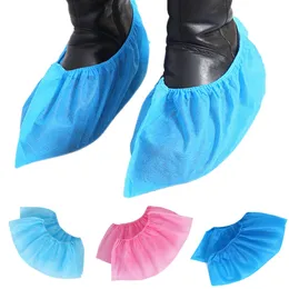 100pcs Protective Anti-Slip Shoe Covers Non-Woven Fabric Disposable Dustproof Mudproof Overshoes For Hospital Hotal Home #1