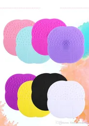 Top Quality Makeup Brush Cleaning Mat Washing Tools Hand Tool Pad Sucker Scrubber Board Washing Cosmetic Brush Cleaner Tool free DHL