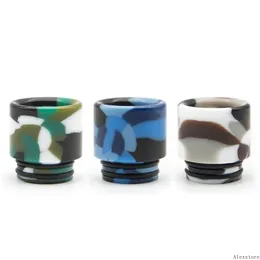 Camo Epoxy Resin Wide Bore Drip Tip 810 Thread Mouthpiece Drip Tips for TFV8 TFV12 Prince TFV8 Big Baby Tank Atomizer New