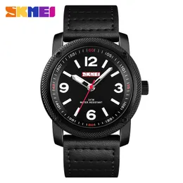 1417 Men's Fashion Sport Watches Men Quartz Clock Man Leather Strap Top Brand Waterproof Watch Relogio Masculino