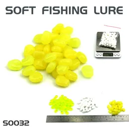 100pcs/lot Colored Pop Up Carp Fishing Boilies Flavoured Grass Carp Bait Floating Corn Soft Pellet lure