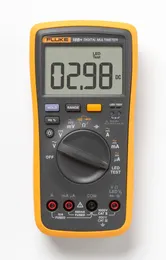 Senaste Fluke 18B PLUS AC DC Spänning Nuvarande Digital Multimeter DMM med LED DE frakt