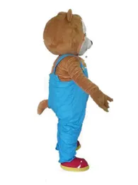 2019 Factory hot new adult blue trousers squirrel mascot costume for adult to wear