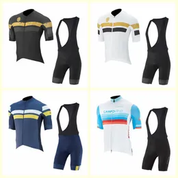 Capo Team Cykling Korta ärmar Jersey Bib Shorts Sets Mens Bike Wear Andningsbara Snabbtorkande Sportkläder U121803