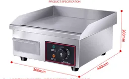 Sıcak Satış Toptan Ticari Elektrikli GRIDDLE110V / 220 V Pancake Maker Pan Elektrikli Dorayaki Makinesi Krom Kaplama Süreci