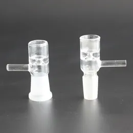 Bong Tillbehör Vattenpipor 14mm hona hane glasskål med handtag för rökning Direct Inject Snapper