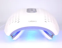 terapia della luce maschera per il viso trattamento con luce rossa blu viola LED attrezzatura per la bellezza del viso rimozione dell'acne ringiovanimento della pelle