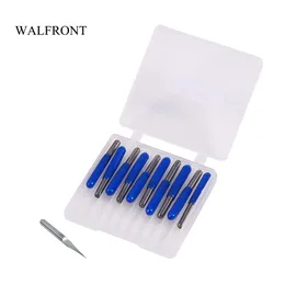 Freeshipping 10pcs/Set*10 PCB Engraving Milling Cutter CNC Router Bit Carbide Carving Knife Woodworking Machine Cutting Tools Bits Kit