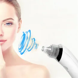5PCS av DHL Facial Blackhead Remover Vakuum Död hud Acne Pore Peeling Device Rengöring Skin Skönhetsverktyg suger ut Blackhead Plug-in-maskin