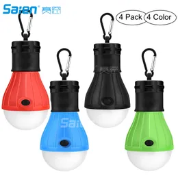 Światła namiotowe LED 4 PACK Przenośny kemping Lampa Lampa Latarnia Żarówka dla Hurricane Emergency Backpacking Piesze wycieczki Odkryty