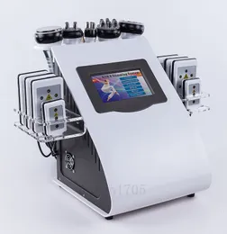 40K Ultraljuds kavitationsmaskin RF vakuumterapi Sug PressoTerapy Body Bantning 8 Pads Lipolaser Beauty Machine