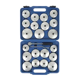 Handverktyg 23 st / set Bilolja Filter Cap Avlägsnande Skiftnyckel Socket Set Ratchet Spanner Cup Type med Portable Storage Case