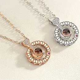 collana di proiezione in 100 lingue ti ao gioielli con ciondolo per fidanzata oglie aante coppia creativa collane roantiche regali del 2026 a £ 8
