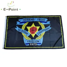 Irlands flagga för Ulster Freedom Fighters 3*5 fot (90cm*150cm) Polyester bannerdekoration flygande hemträdgårdsflagga