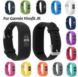 Sostituzione dei cinturini dell'orologio del cinturino da polso del cinturino dell'orologio sportivo in silicone per il cinturino Smartwatch Garmin Vivofit JR Junior JR2 Tracker