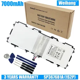 Weihang 7000 mAh SP3676B1A (1S2P) Bateria Para Samsung Galaxy Tab 2 Nota 10.1 P5100 P5100 P7500 P7510 N8010