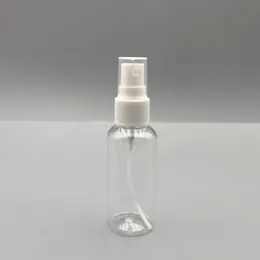 Tom 60 ml 2oz. Rensa plastdimma Sprayflaska, reseparfymfördelare för rengöringslösningar (Sprayflaskor, Vit + Rensa)