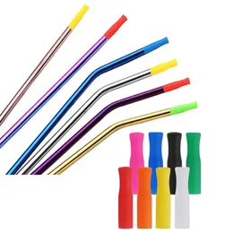 1000pcs/lot Fast shipping 8mm inner diameter tip Silicone Straw Tips for 8 mm diameter Stainless Steel drinking Straws