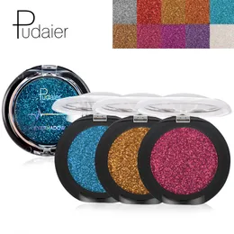 Pudaier Glitter Eye Shadow Palette Yeun Sombra化粧メタリックフェスティバルアイシャドウパウダーシマーマキアゲムブルーアイコスメティック
